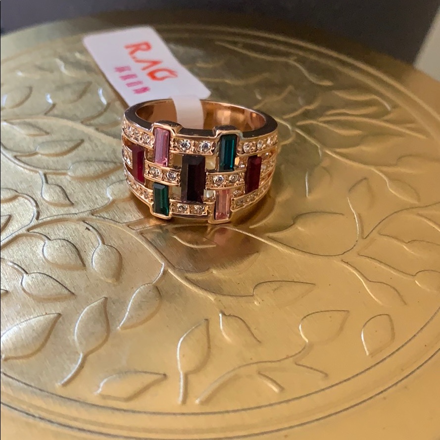 Multicolor Crystal Ring